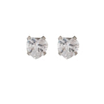Load image into Gallery viewer, 5*5MM Cubic Zirconia Heart Shape Allergy-Free Stainless Steel Ear Studs
