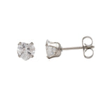 Load image into Gallery viewer, 5*5MM Cubic Zirconia Heart Shape Allergy-Free Stainless Steel Ear Studs
