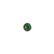 Body Jewellery Peridot Stainless Steel 14G 5/8 Tongue Studs