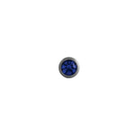 Load image into Gallery viewer, Body Jewellery Sapphire Stainless Steel 14G 5/8 Tongue Studs
