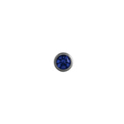 Body Jewellery Sapphire Stainless Steel 14G 5/8 Tongue Studs