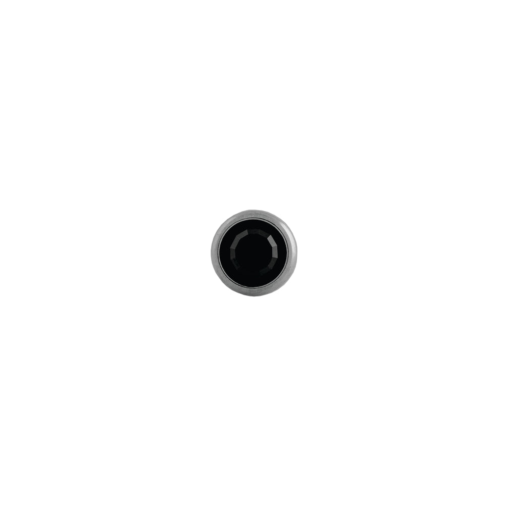 Body Jewellery Barbell Black Diamond Stainless Steel 14G 5/8 Tongue Studs