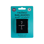 Load image into Gallery viewer, Body Jewellery Barbell Black Diamond Stainless Steel 14G 5/8 Tongue Studs
