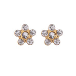 Load image into Gallery viewer, Daisy April Crystal 24K Pure Gold Plated Ear Studs For Kids
