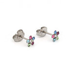 Load image into Gallery viewer, Daisy Rainbow Allergy-free Stainless Steel Ear Studs For Kids
