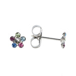 Load image into Gallery viewer, Daisy Rainbow Allergy-free Stainless Steel Ear Studs For Kids

