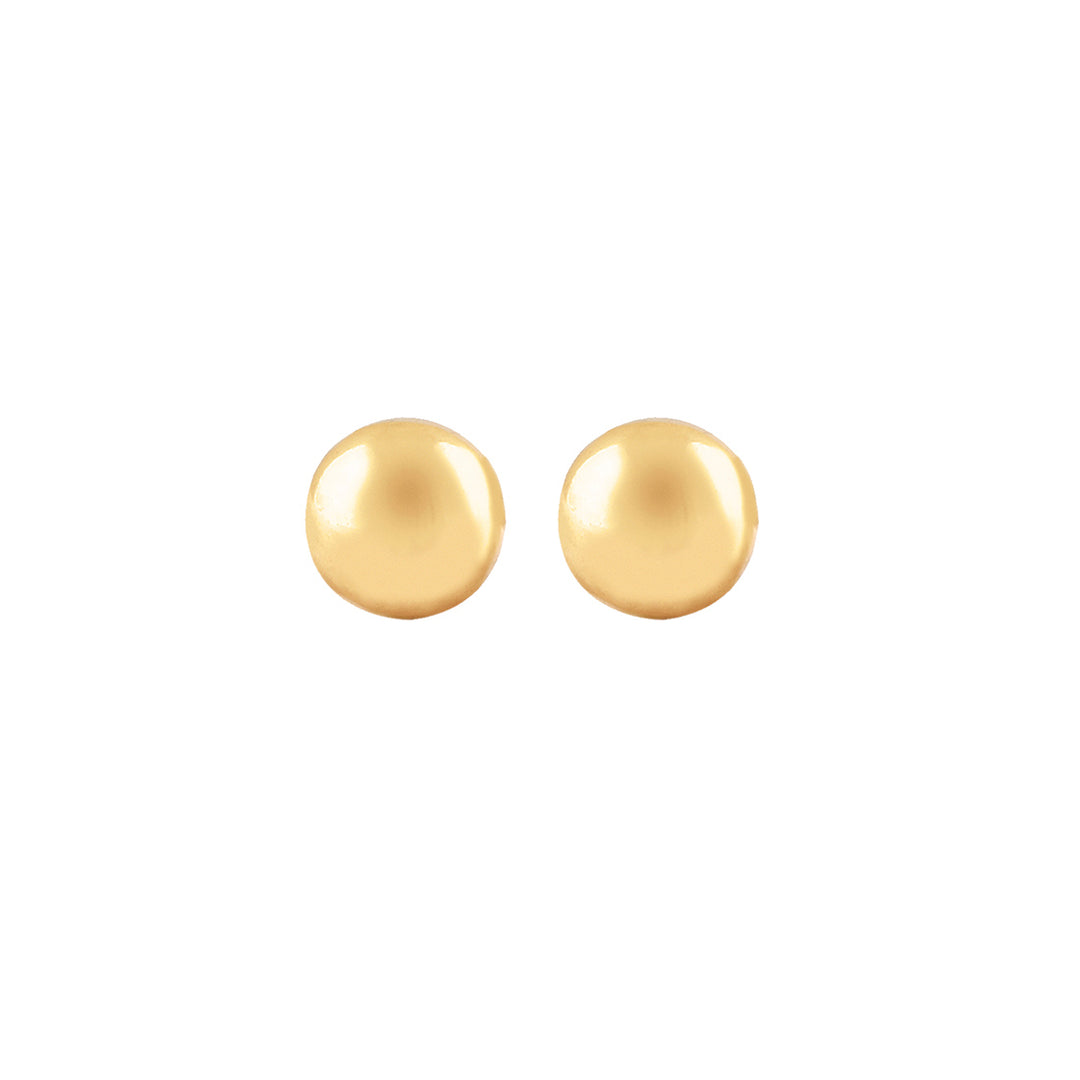 4MM Ball 24K Pure Gold Plated Ear Studs For Kids