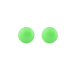 Load image into Gallery viewer, Novelty Neon Green Button Allergy-free Stainless Steel  Ear Studs For Kids
