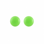 Load image into Gallery viewer, Novelty Neon Green Button Allergy-free Stainless Steel  Ear Studs For Kids