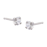 Load image into Gallery viewer, 4MM Cubic Zirconia Allergy-free Stainless Steel Ear Studs For Kids
